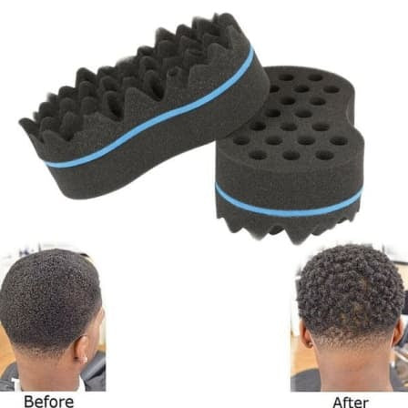 Afro Curl Wave Hair Brush Sponge